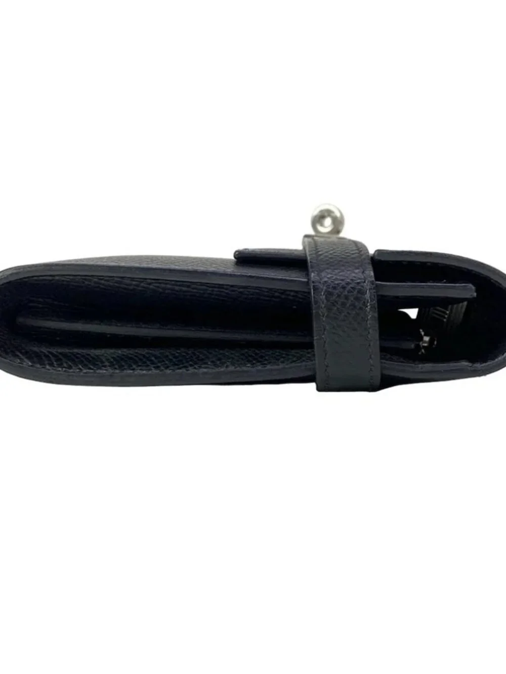 HERMES Kelly Wallet Long - Black Veau Epsom Y Long Wallet - Picture 10 of 13